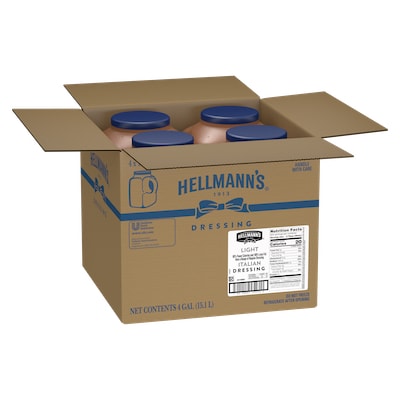 Hellmann's® Light Italian Salad Dressing 4 x 1 gal - To your best salads with Hellmann's® Light Italian Salad Dressing (4 x 1 gal) that looks, performs and tastes like you made it yourself.